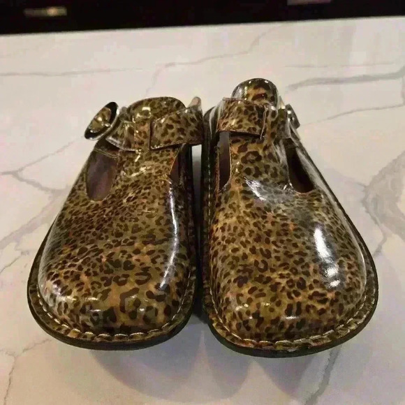 Alegria Limited Edition Safari Clogs Leopard Womens Size 7 - Picture 4 of 8